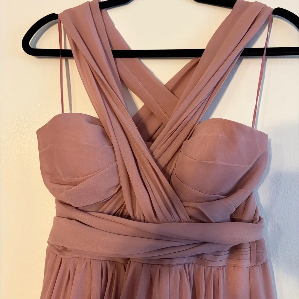 Birdy Grey Strapless Mauve Gown - Picture 5 of 8